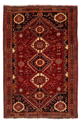 Tapis persan - Nomadic - 272 x 185 cm - rouge foncé