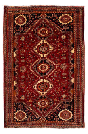 Tapis persan - Nomadic - 272 x 185 cm - rouge foncé