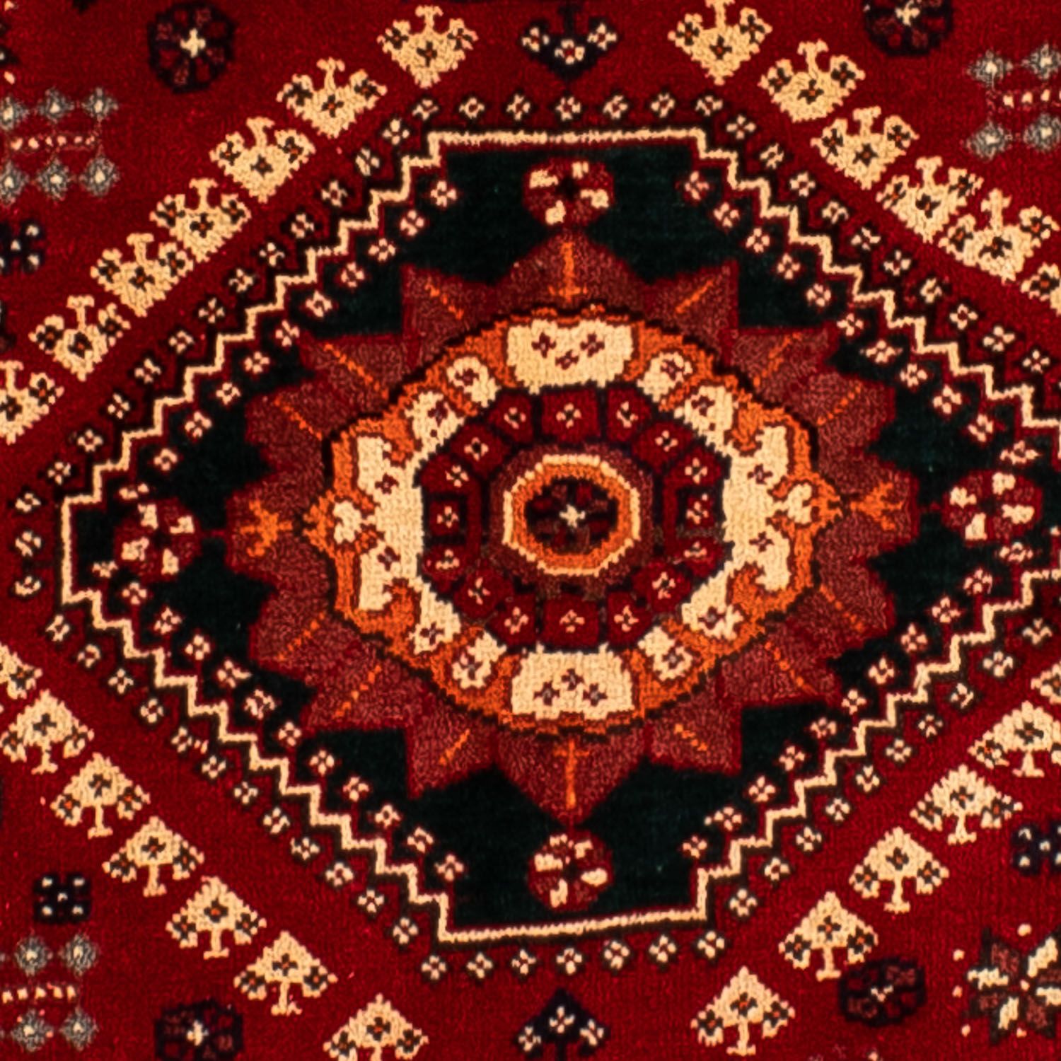 Tapis persan - Nomadic - 272 x 185 cm - rouge foncé
