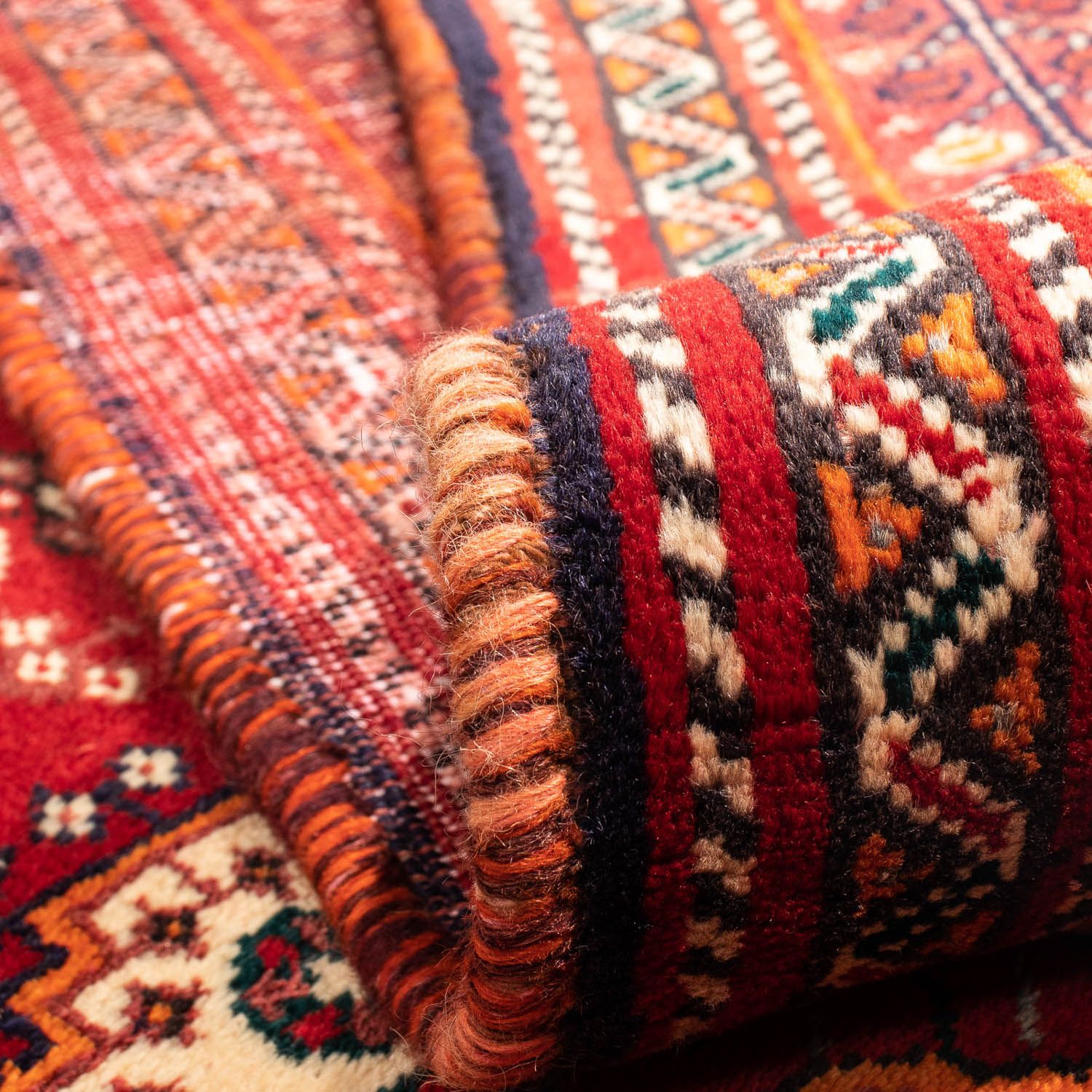 Tapis persan - Nomadic - 272 x 185 cm - rouge foncé