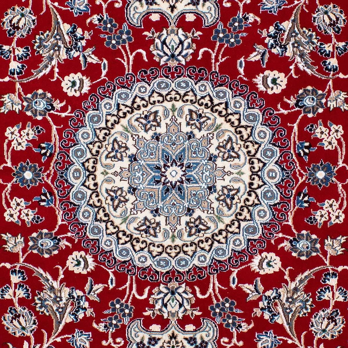 Tapis persan - Nain - Royal - 240 x 165 cm - rouge foncé