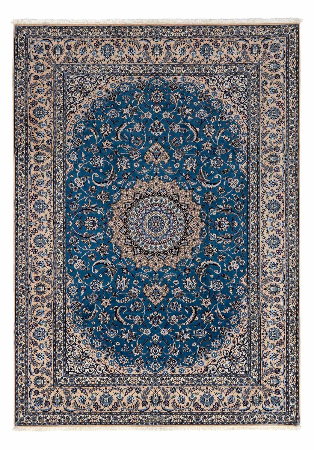 Tapis persan - Nain - Royal - 345 x 255 cm - bleu
