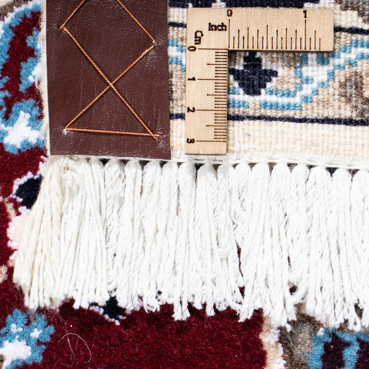 Tapis de couloir Tapis persan - Nain - Royal - 178 x 106 cm - rouge foncé