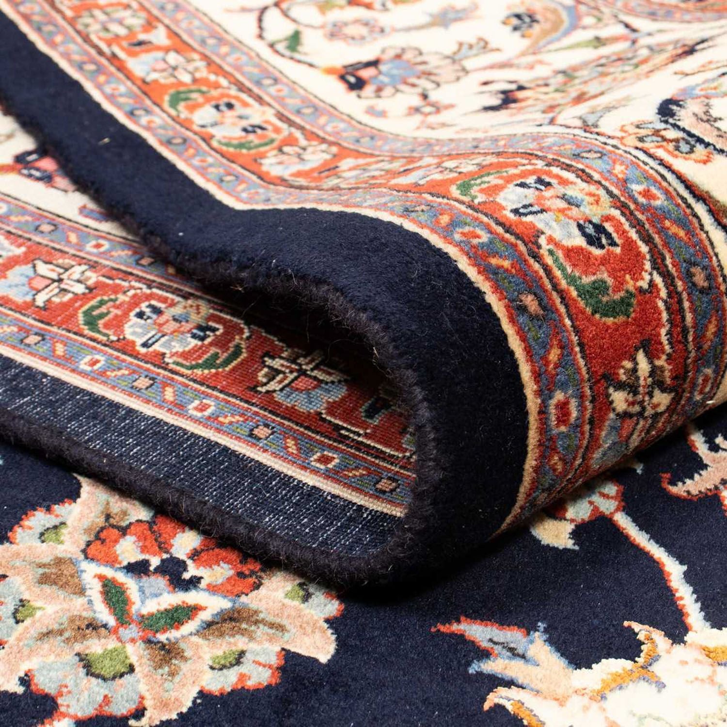 Tapis persan - Classique - 335 x 246 cm - bleu foncé