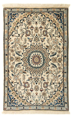 Tapis persan - Nain - Royal - 136 x 85 cm - beige