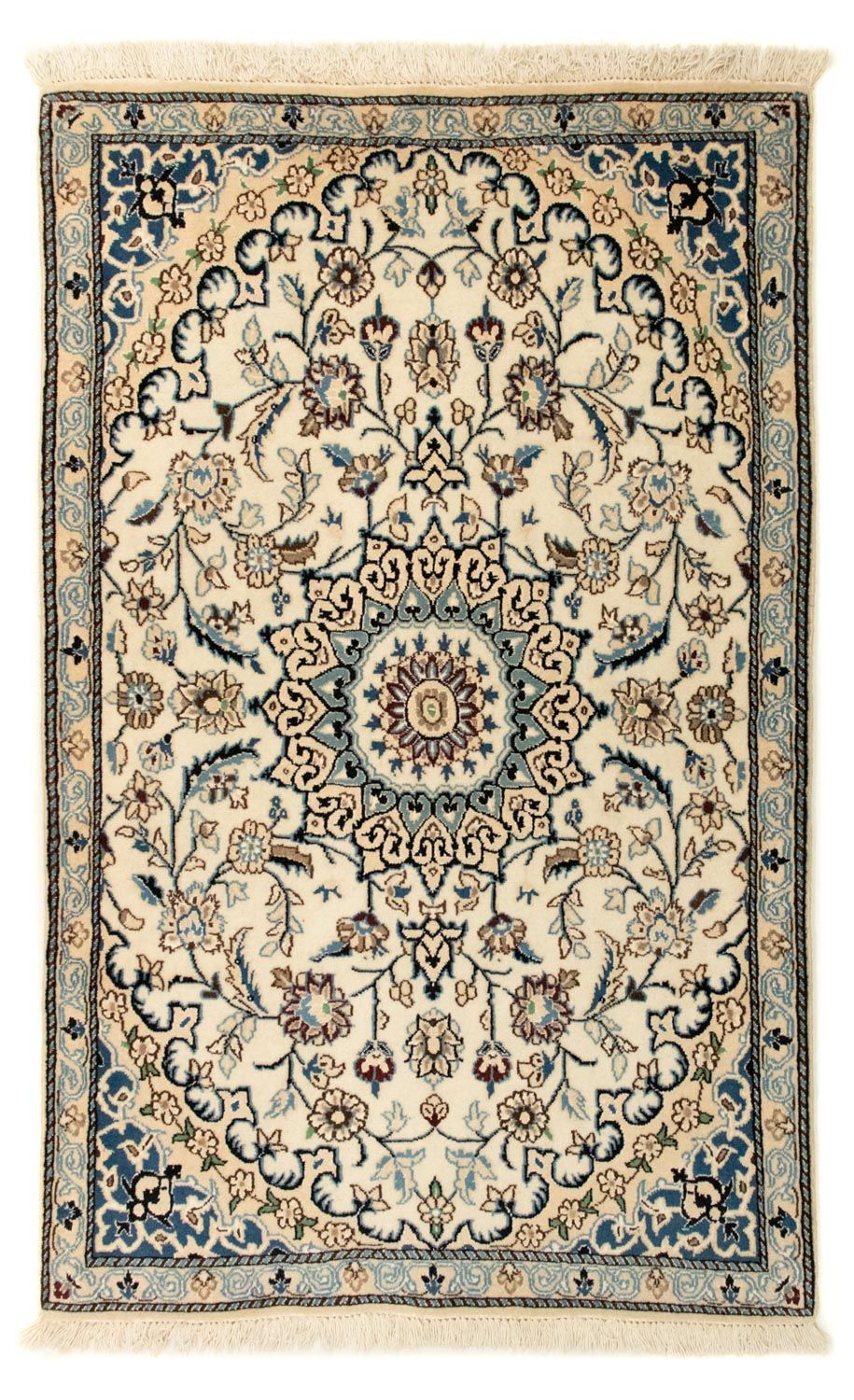 Tapis persan - Nain - Royal - 136 x 85 cm - beige