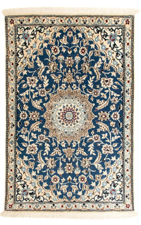 Tapis persan - Nain - Royal - 133 x 85 cm - bleu