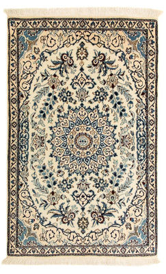 Tapis persan - Nain - Royal - 131 x 87 cm - beige