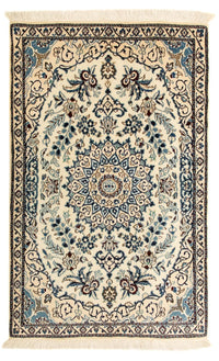 Tapis persan - Nain - Royal - 131 x 87 cm - beige