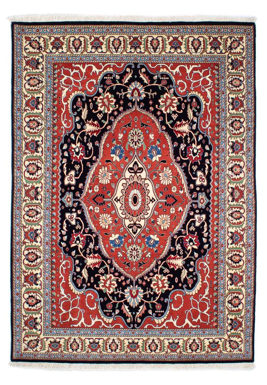 Tapis Gabbeh - Persan Kashkuli - 249 x 174 cm - bleu foncé