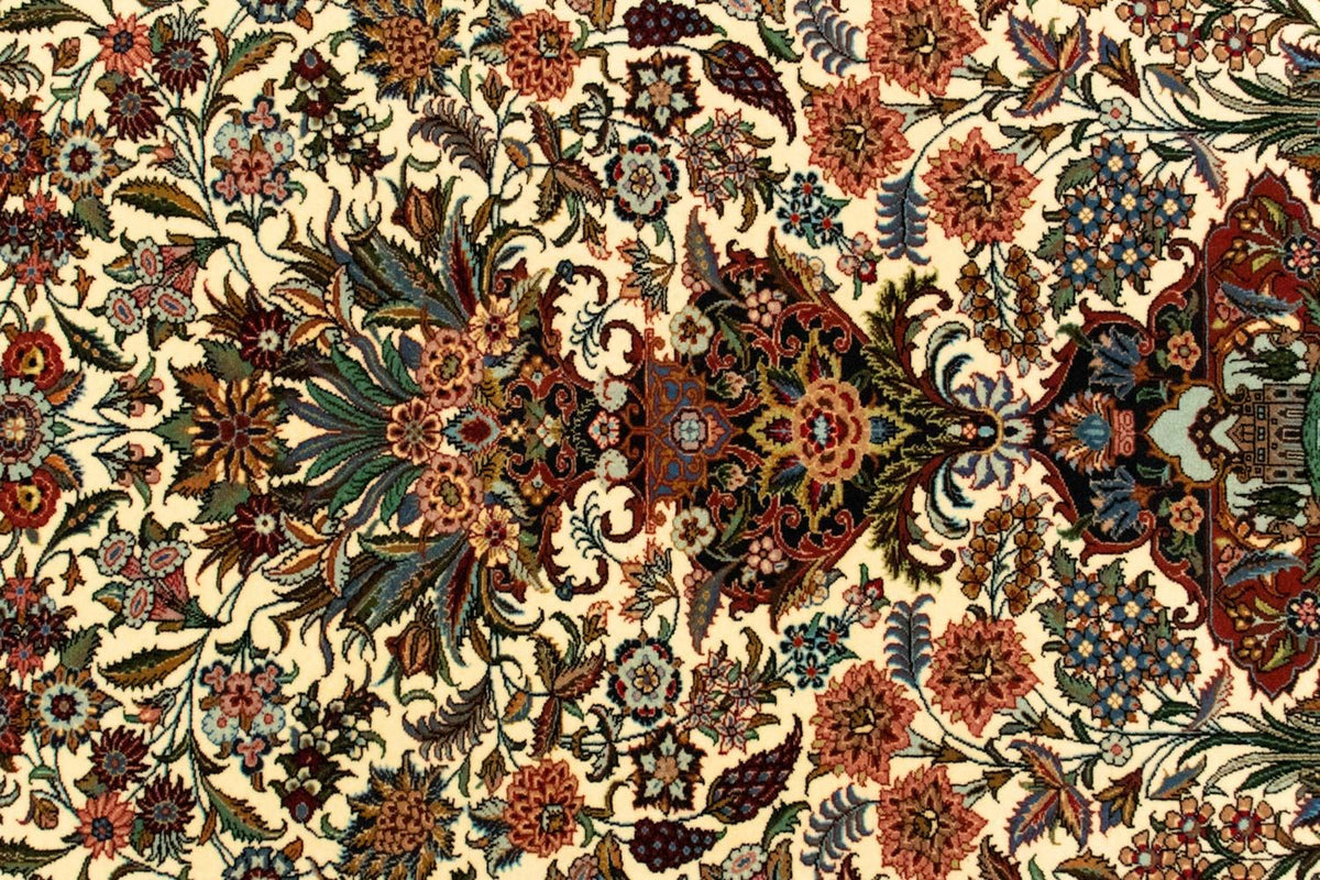 Tapis persan - Ghom - 145 x 102 cm - beige