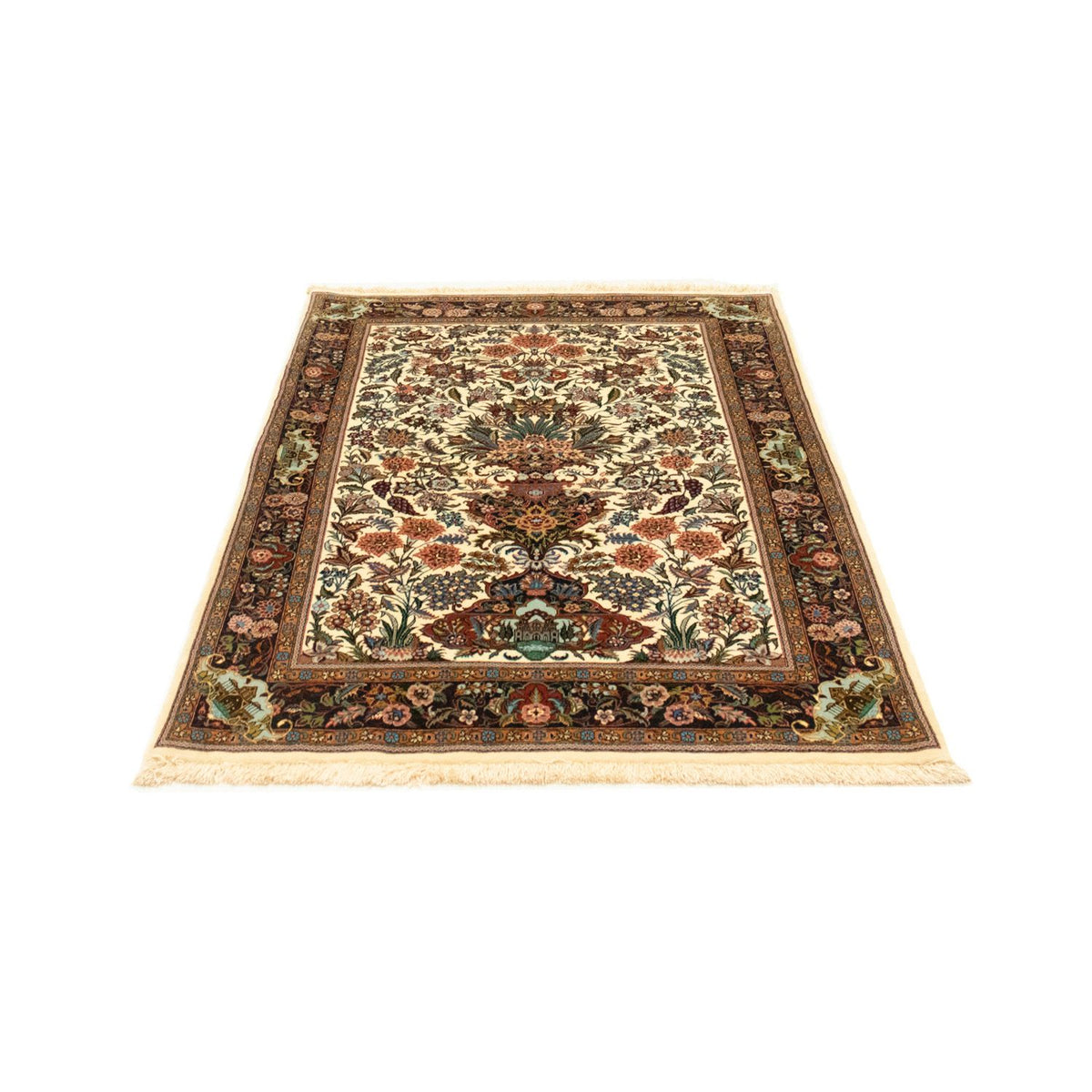 Tapis persan - Ghom - 145 x 102 cm - beige