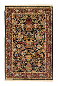 Tapis persan - Ghom - 149 x 101 cm - noir