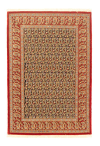 Tapis persan - Ghom - 156 x 106 cm - bleu foncé