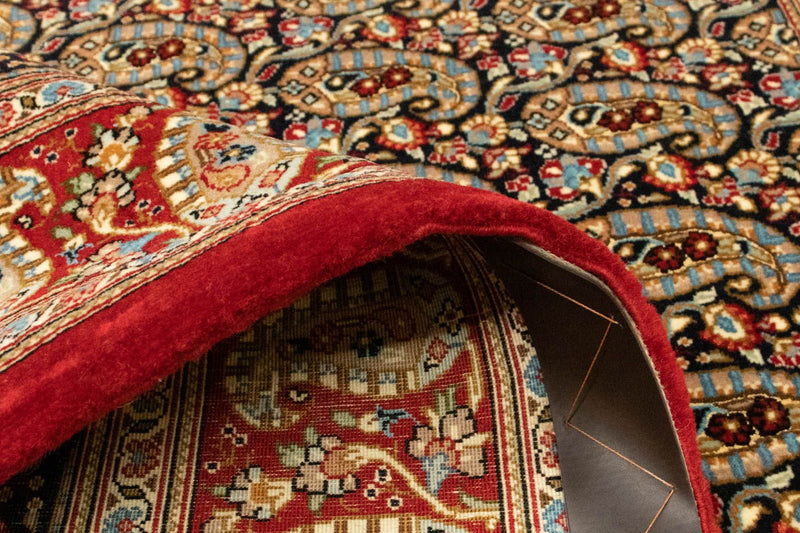 Tapis persan - Ghom - 156 x 106 cm - bleu foncé