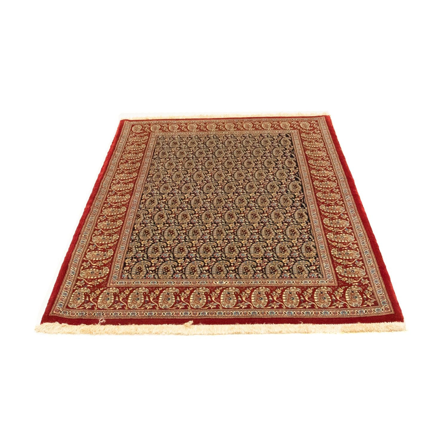 Tapis persan - Ghom - 156 x 106 cm - bleu foncé