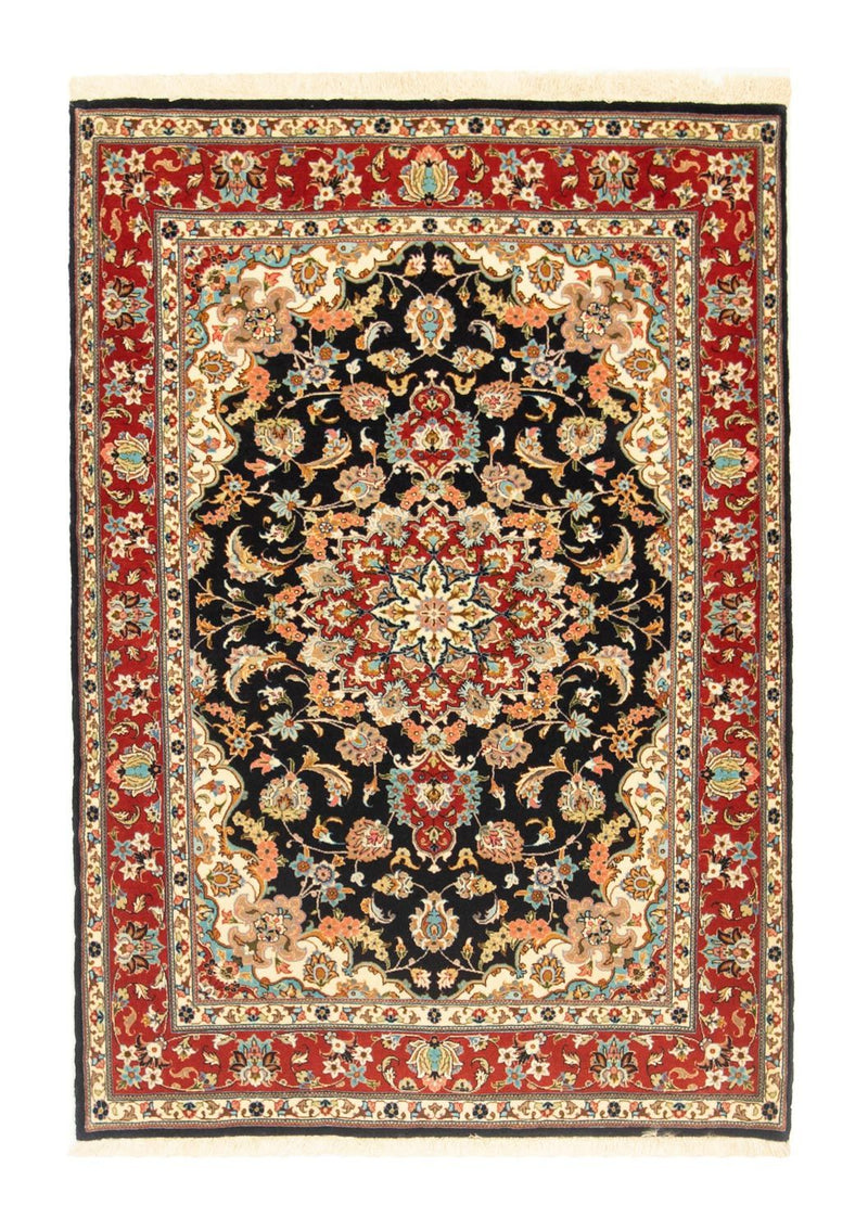 Tapis persan - Ghom - 147 x 101 cm - noir