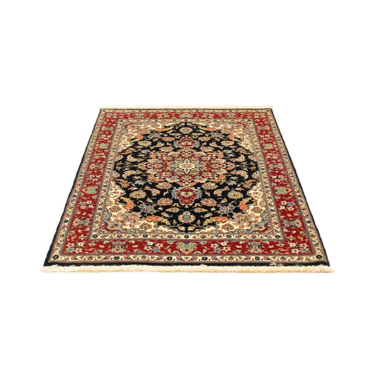 Tapis persan - Ghom - 147 x 101 cm - noir