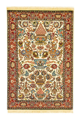 Tapis persan - Ghom - 152 x 101 cm - beige