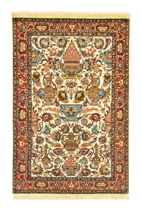 Tapis persan - Ghom - 152 x 101 cm - beige