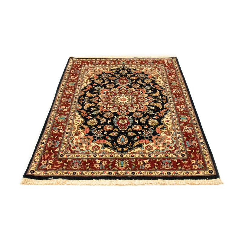 Tapis persan - Ghom - 162 x 102 cm - bleu foncé