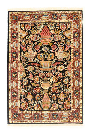 Tapis persan - Ghom - 155 x 105 cm - noir