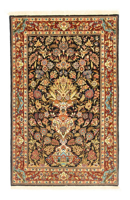 Tapis persan - Ghom - 154 x 103 cm - noir