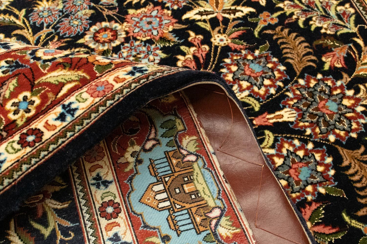 Tapis persan - Ghom - 154 x 103 cm - noir