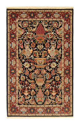 Tapis persan - Ghom - 161 x 102 cm - noir