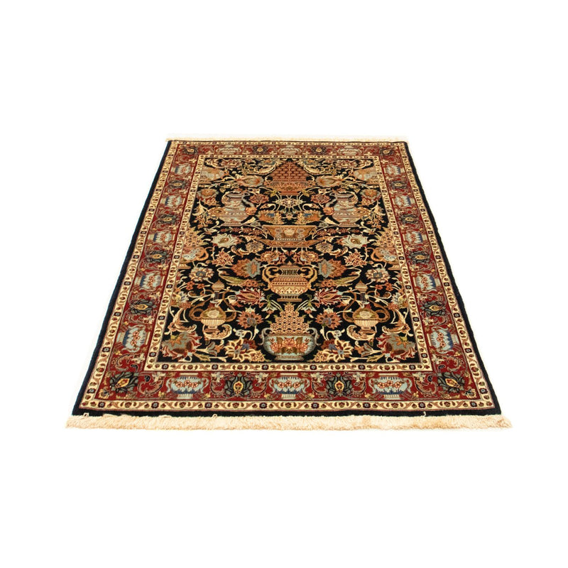 Tapis persan - Ghom - 152 x 99 cm - bleu foncé