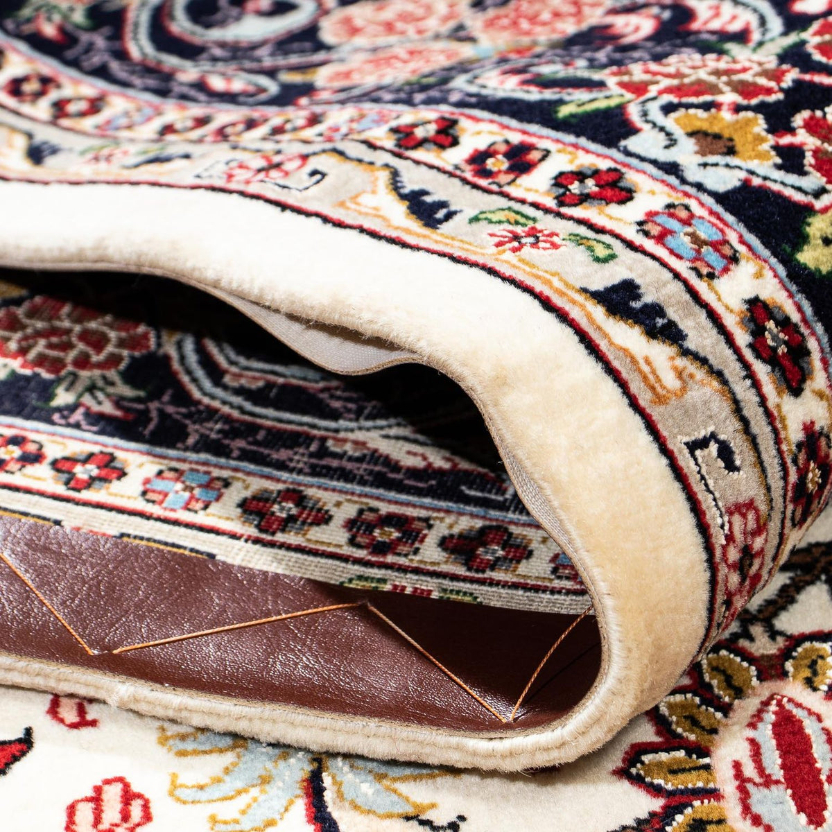 Tapis persan - Ghom - 210 x 139 cm - beige