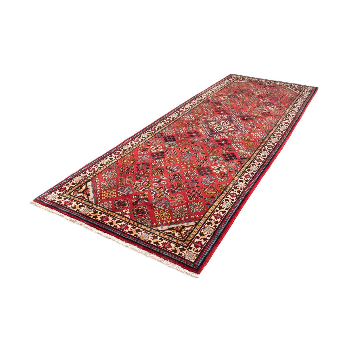 Tapis de couloir Tapis persan - Nomadic - 325 x 118 cm - rouge