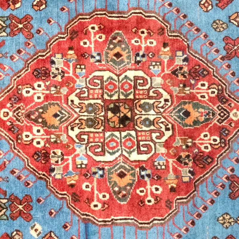 Tapis persan - Nomadic - 203 x 158 cm - bleu clair
