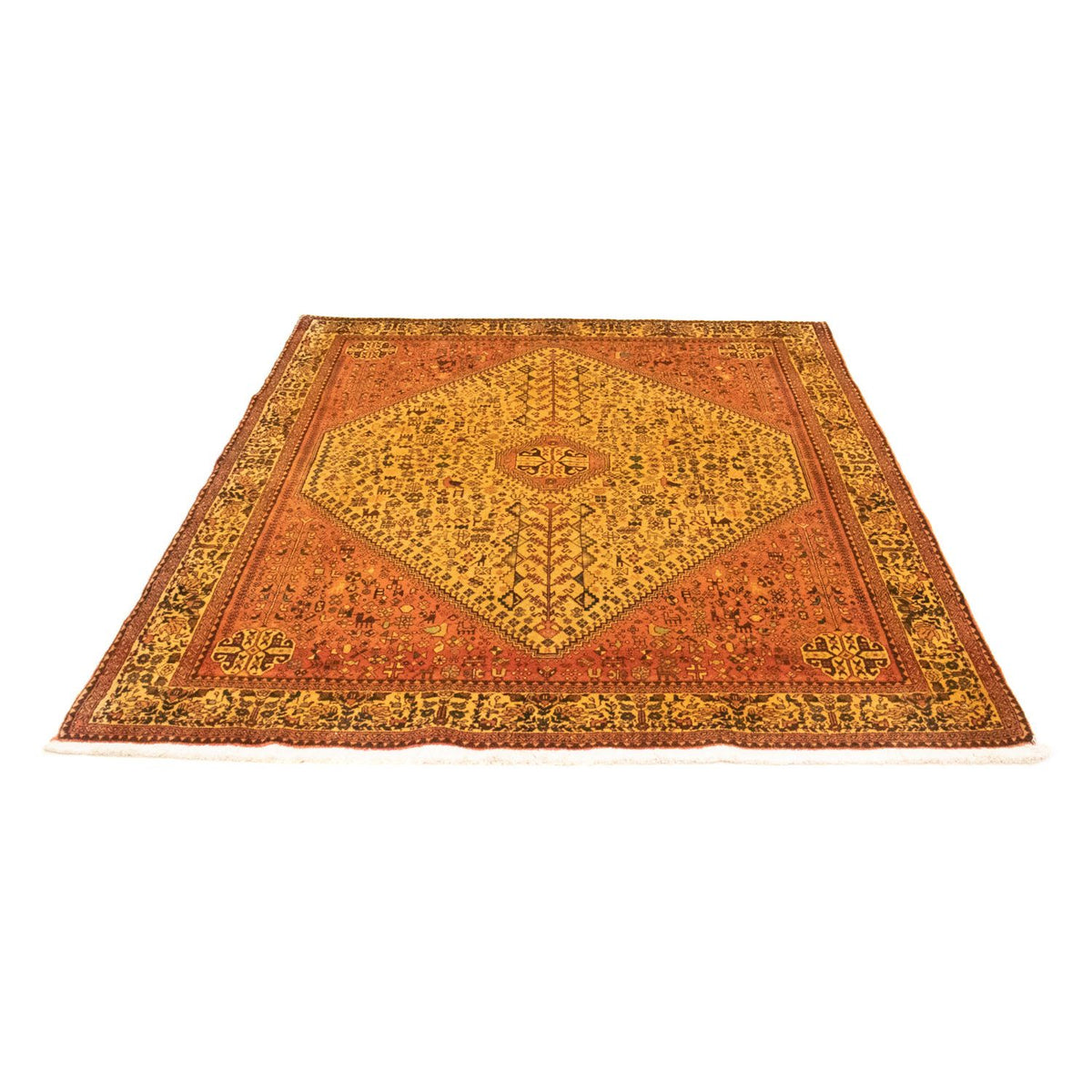 Tapis persan - Nomadic - 199 x 156 cm - beige