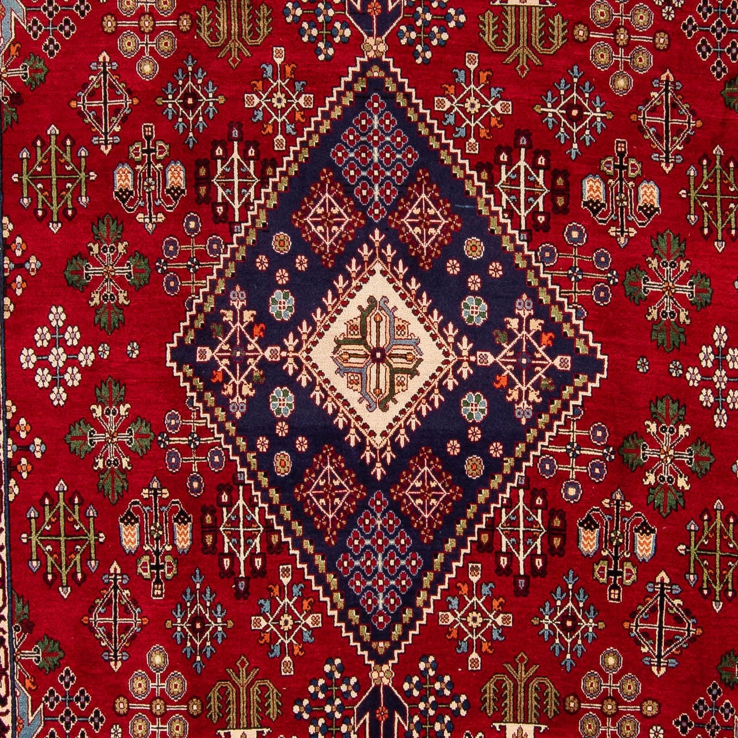 Tapis persan - Nomadic - 357 x 240 cm - rouge foncé