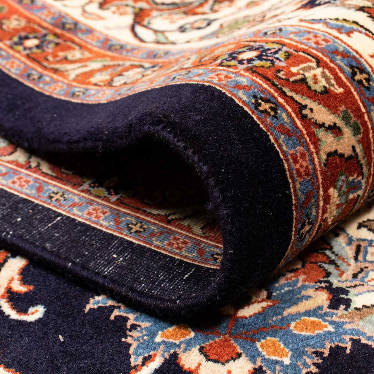 Tapis persan - Classique - 342 x 249 cm - bleu foncé