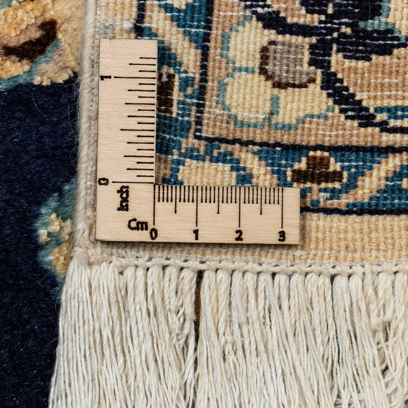 Tapis persan - Nain - 350 x 258 cm - bleu foncé