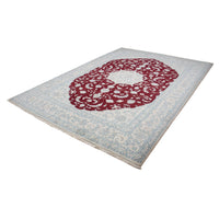 Tapis persan - Nain - 288 x 203 cm - rouge foncé
