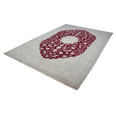 Tapis persan - Nain - 301 x 200 cm - rouge foncé