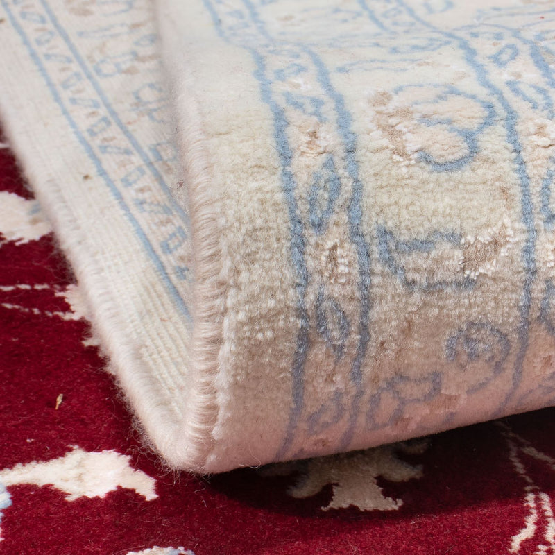 Tapis persan - Nain - 291 x 200 cm - rouge foncé
