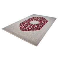 Tapis persan - Nain - 308 x 200 cm - rouge foncé