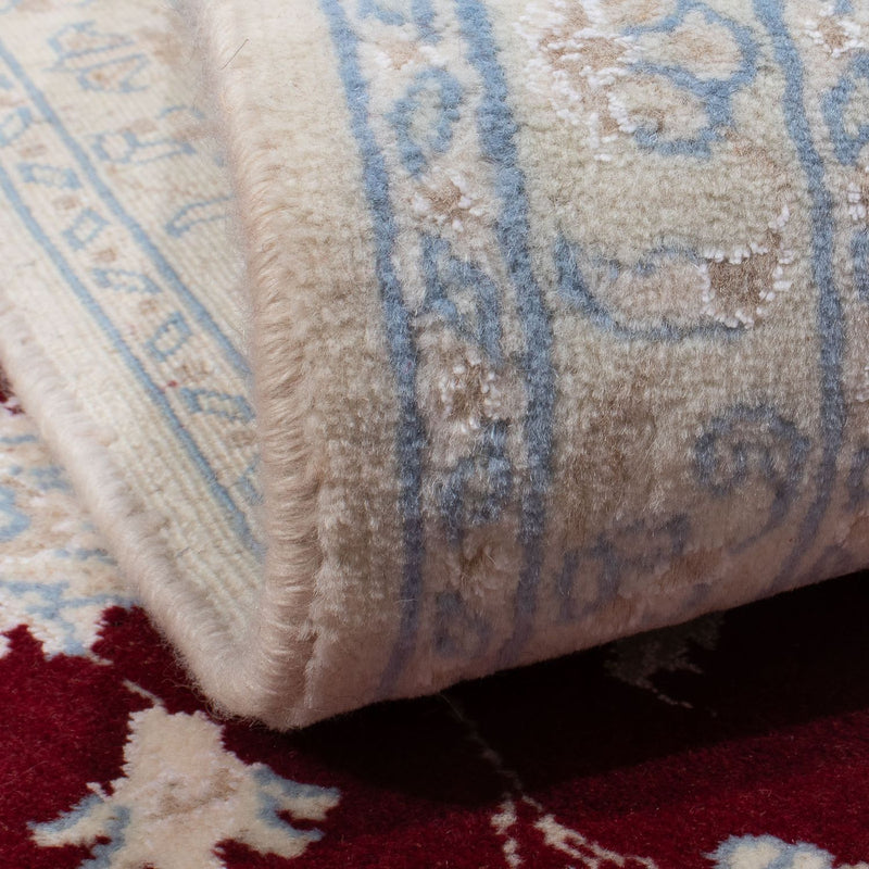 Tapis persan - Nain - 289 x 198 cm - rouge foncé