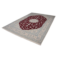 Tapis persan - Nain - 288 x 200 cm - rouge foncé