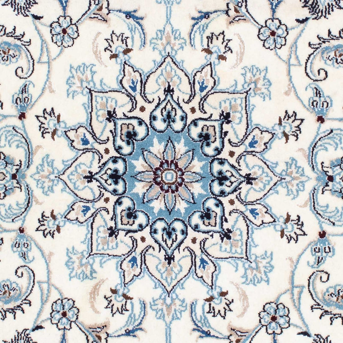 Tapis persan - Nain - 198 x 124 cm - beige