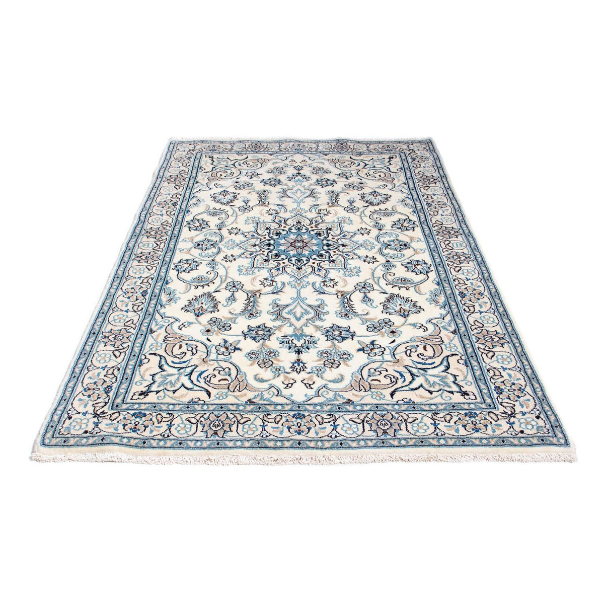 Tapis persan - Nain - 198 x 124 cm - beige