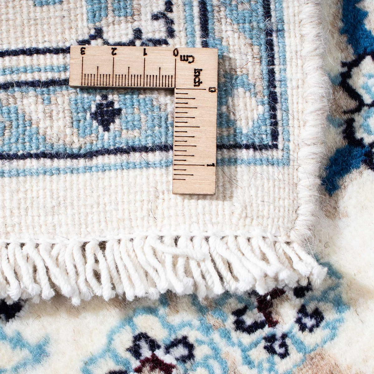 Tapis persan - Nain - 198 x 124 cm - beige