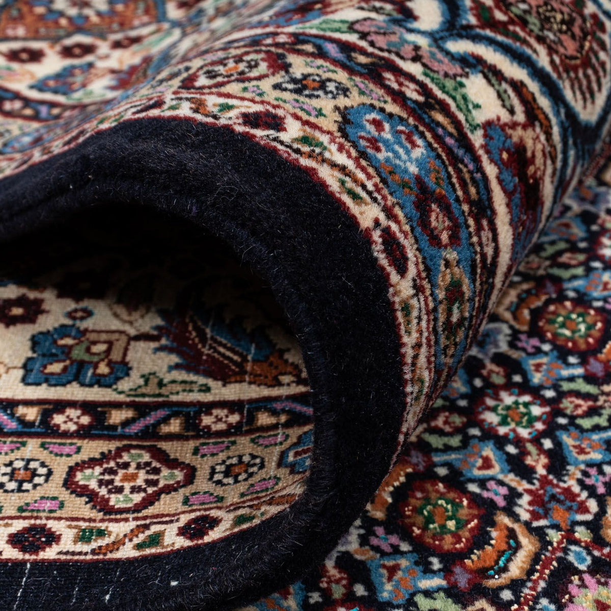 Tapis persan - Classique - 340 x 246 cm - bleu foncé