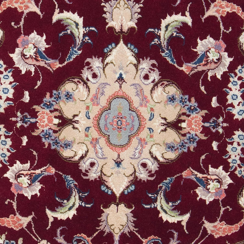 Tapis persan - Tabriz - Royal - 90 x 60 cm - rouge foncé
