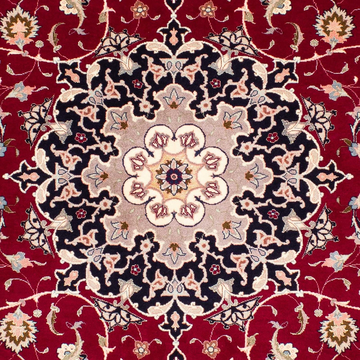 Tapis persan - Tabriz - Royal - 240 x 172 cm - rouge foncé