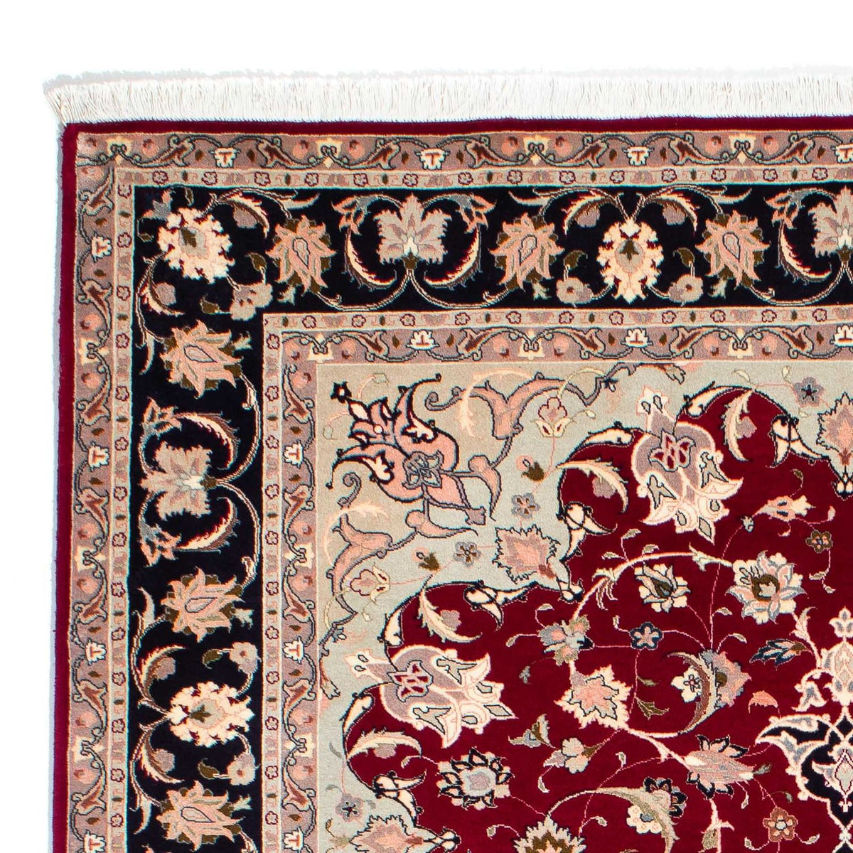 Tapis persan - Tabriz - Royal - 240 x 172 cm - rouge foncé